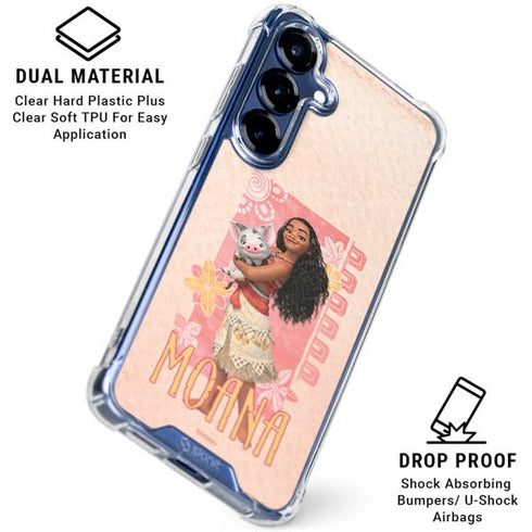 Disney Princess Moana and Pua Galaxy S25 Clear Case